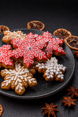 Gingerbread, Christmas cookies, and ornamental holiday baked goods. Christmas gingerbread