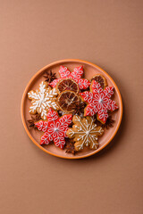 Gingerbread, Christmas cookies, and ornamental holiday baked goods. Christmas gingerbread