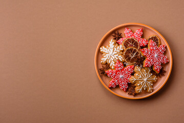 Gingerbread, Christmas cookies, and ornamental holiday baked goods. Christmas gingerbread