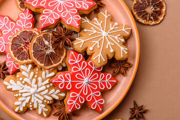 Gingerbread, Christmas cookies, and ornamental holiday baked goods. Christmas gingerbread