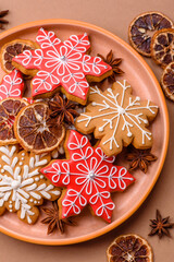 Gingerbread, Christmas cookies, and ornamental holiday baked goods. Christmas gingerbread