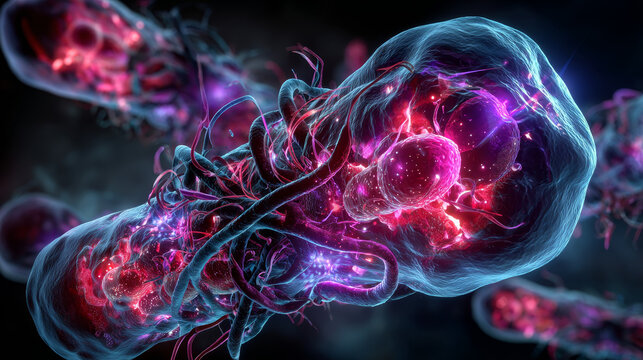 Science Photo of bacteria Corynebacterium is a genus of bacteria that are Gram-positive and aerobic. They are bacilli, and in some phases of life they are, more particularly, club-shaped 3d rendering