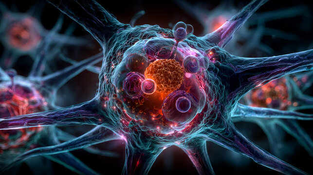 T-cell lymphocyte immune system cell immunotherapy, immune response  3d rendering