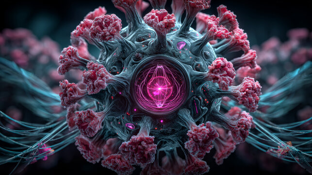 Vaccine COVID-19 virus SARS-COV-2 OMICRON strain coronavirus with vaccine concept background, covid-19 B.1.1.529 omicron  3d rendering