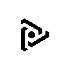 P MONOGRAM LOGO
