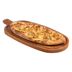 Turkish pide boat-shaped pizza