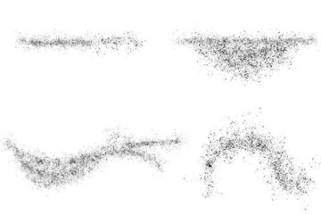 Fototapeta premium Grunge texture scratches set of black and white paint ink vector blood element splash background