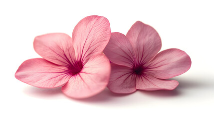 Obraz premium Pink blossoms isolated on white background