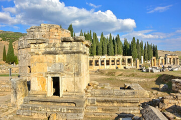 Ancient city of Hierapolis. Pamukkale, Turkey