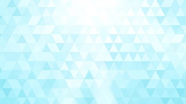 A light blue geometric background with a pattern of triangles, soft gradient effects
