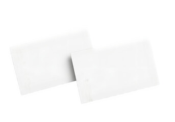 &ldquo;Blank White Vertical Business Cards Mockup Isolated on Transparent Background PNG&rdquo;