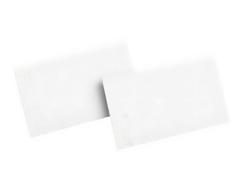 “Blank White Vertical Business Cards Mockup Isolated on Transparent Background PNG”