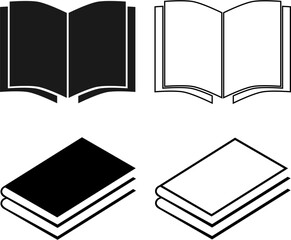 open book vector illustration