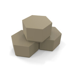 Minimalist Product Package on White Background for Branding Presentation and Clean Professional Mockup Design Use