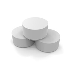 Minimalist Product Package on White Background for Branding Presentation and Clean Professional Mockup Design Use