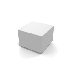 Minimalist Product Package on White Background for Branding Presentation and Clean Professional Mockup Design Use