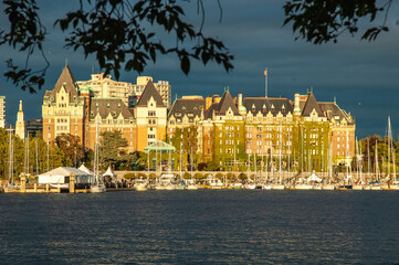 Golden sunshine on the Empress Hotel