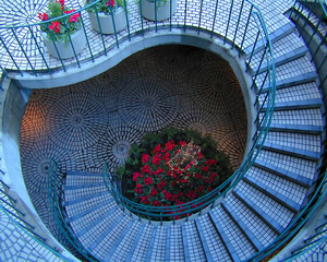 Spiral Staircase, exterior, Embarcadero, San Francisco, California, USA