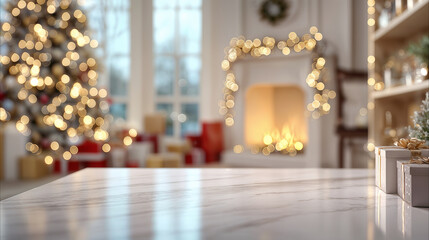 Cozy christmas 2025 living room holiday interior scene