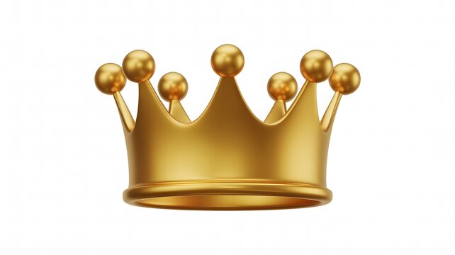 Golden Crown Icon Symbolizing Premium Quality, Leadership, Royalty, and Elite Achievement
