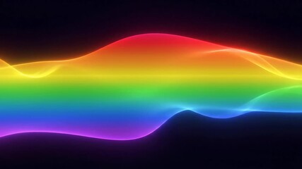 Abstract colorful waveform graphic for design and visual effects - Powered by Adobe