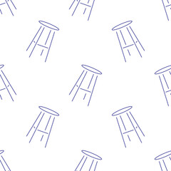 seat seamless pattern isolated on transparent background.