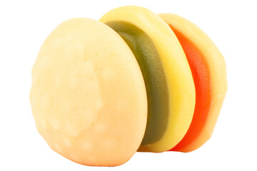 Jelly burger on white background