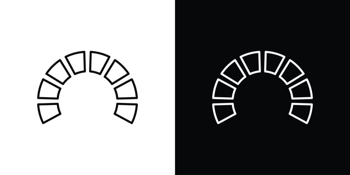 Tachometer icon logotype designs. modern icon design set