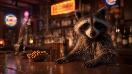 Inviting cozy tavern setting with friendly local patrons and warm glow