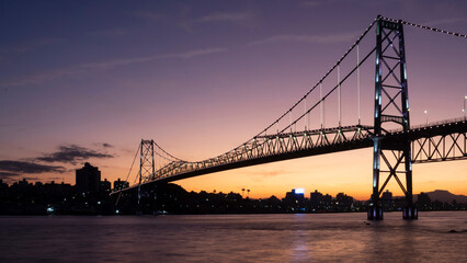bridge at sunset Florianópolis Santa Catarina Brasil florianopolis