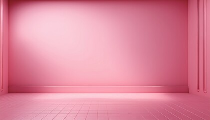 minimal pastel pink seamless studio background with smooth wall and floor