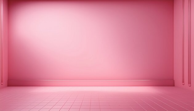 minimal pastel pink seamless studio background with smooth wall and floor