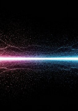 Visual representation of digital data flowing through a complex electronic matrix structure, symbolizing the vast global information network, visualization, dimension, data