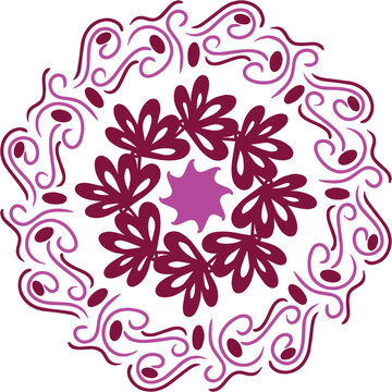 purple seamless pattern frame