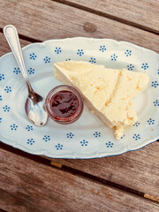 Aggost traditional Swedish white dessert from Bohuslan west coast