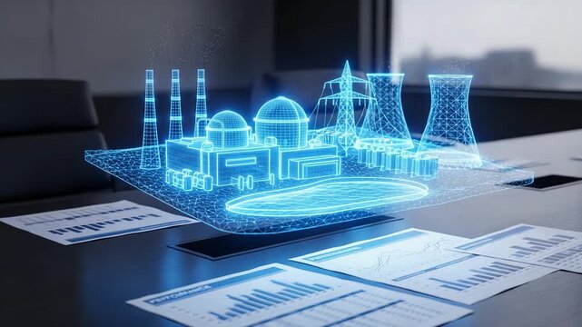 Levitating model enhances modern business presentation environment