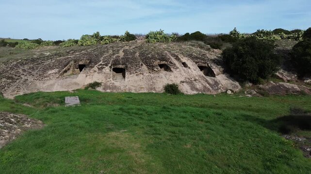 Domus de Janas Genna Salixi Ancient Rock-Cut Tomb in Sardinia