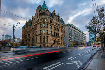 Obraz premium Toronto night scene, College Street 