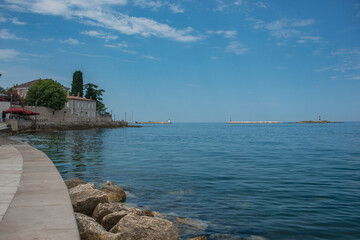 Seaside promenade and harbor