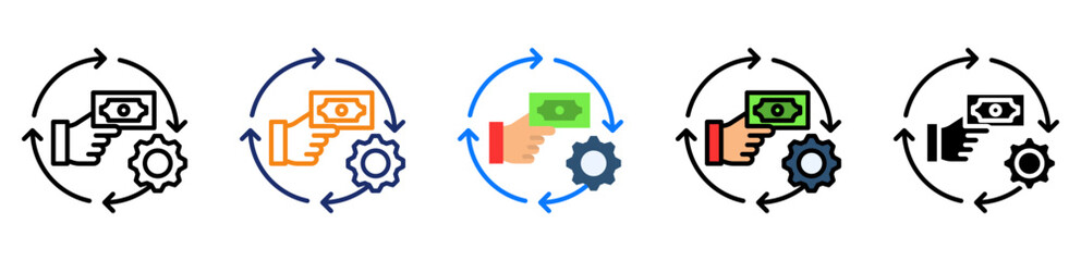 Payment System Icon Multiple Style Collection Set 
