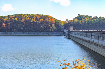 a Norfork Lake and Dam in Arkansas 