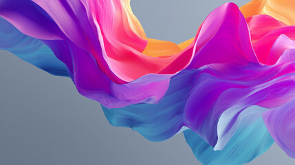 Abstract colorful flowing wave background