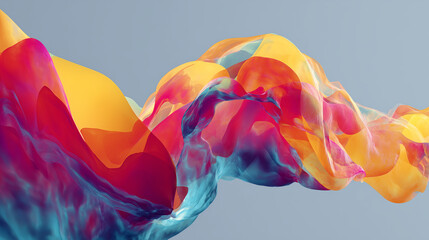 Abstract colorful flowing wave background