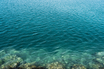 Blue sea water
