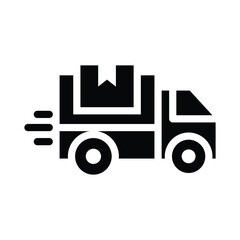 logistics glyph icon illustration vector graphic.eps