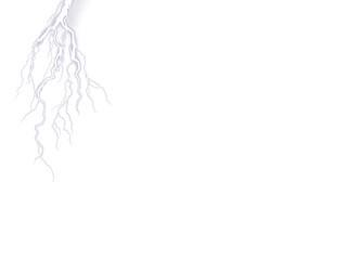 Collections of Bright electric flashes of a lightning bolt illuminate the night sky during a powerful thunderstorm