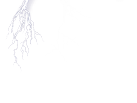 Collections of Bright electric flashes of a lightning bolt illuminate the night sky during a powerful thunderstorm - Powered by Adobe