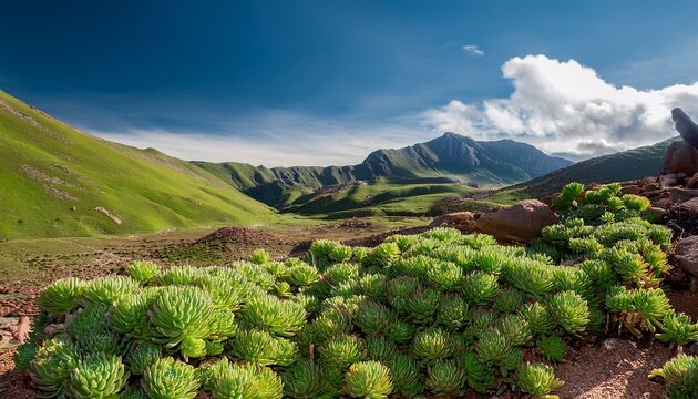 Crassula Tetragonal Green Karkai Natural Environment