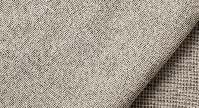 Natural, textured linen-like fabric background.
A close-up shot of a beige or natural-colored woven textile, possibly linen or a linen blend, featuring a visibly textured - Powered by Adobe