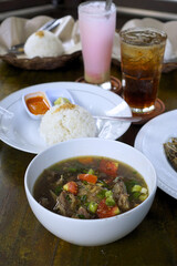 Indonesian Oxtail Soup (Sop Buntut) with Vegetables